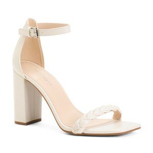 NINE WEST Braided Double Band Heel Sandal